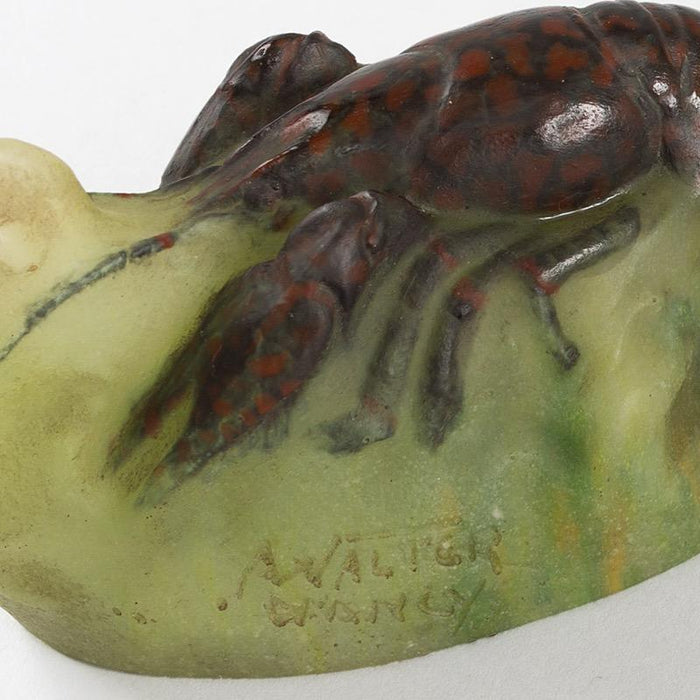 Macklowe Gallery Amalric Walter and Henri Bergé Small "Langouste" Pâte de Verre Paperweight