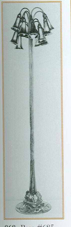 
                      
                        Macklowe Gallery Tiffany Studios New York "Twelve Light Lily" Gilt Bronze Floor Lamp
                      
                    