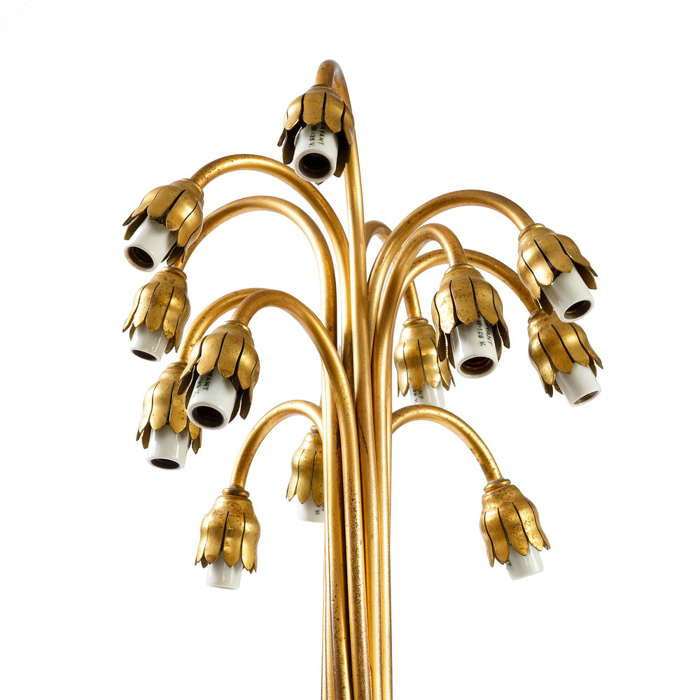 
                      
                        Macklowe Gallery Tiffany Studios New York "Twelve Light Lily" Gilt Bronze Floor Lamp
                      
                    