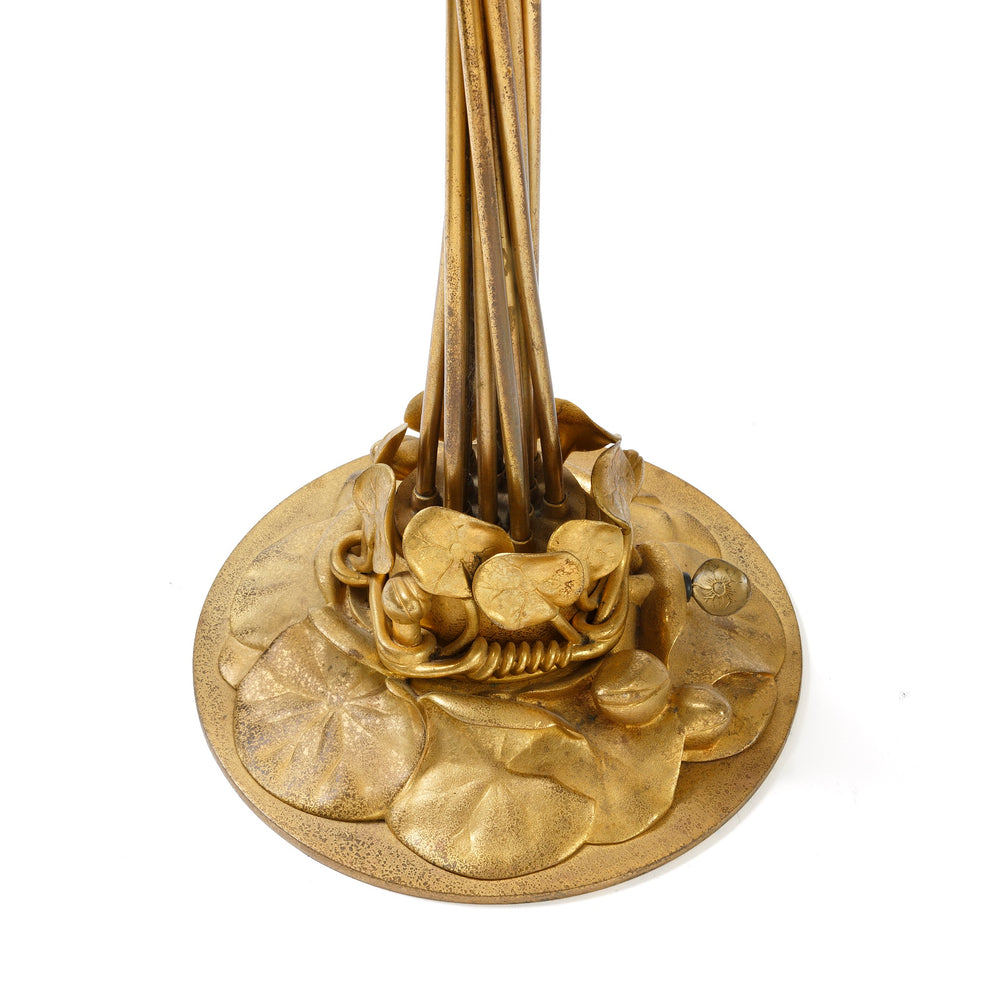 
                      
                        Macklowe Gallery Tiffany Studios New York "Twelve Light Lily" Gilt Bronze Floor Lamp
                      
                    