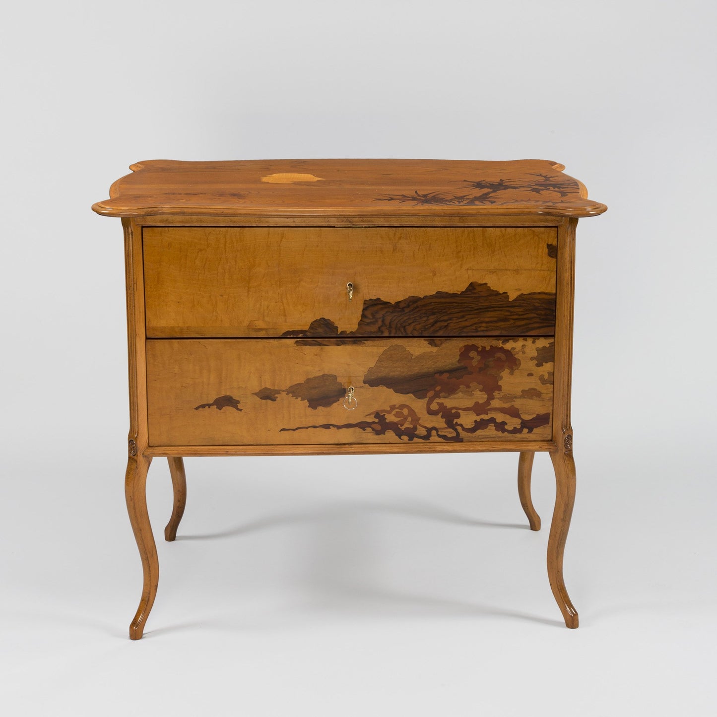 Macklowe Gallery Émile Gallé "Tale of Genji" Chest of Drawers